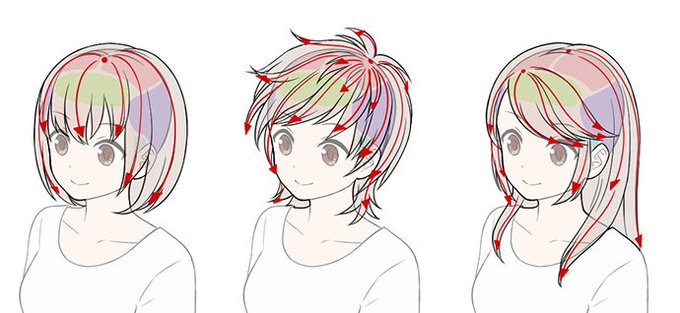 髪の毛の描き方のtwitterイラスト検索結果 古い順