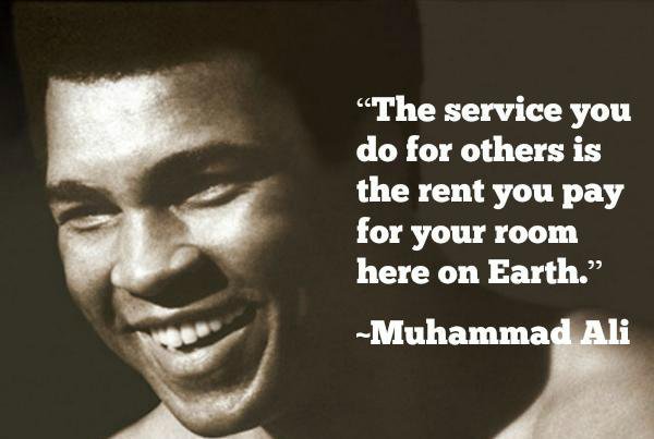 2morrowknight's tweet photo. Boxing great Muhammad Ali on the importance of service... / #GivingTuesday #philanthropy #CSR RT @TwinStarCU https://t.co/JXgBMfR7xz
