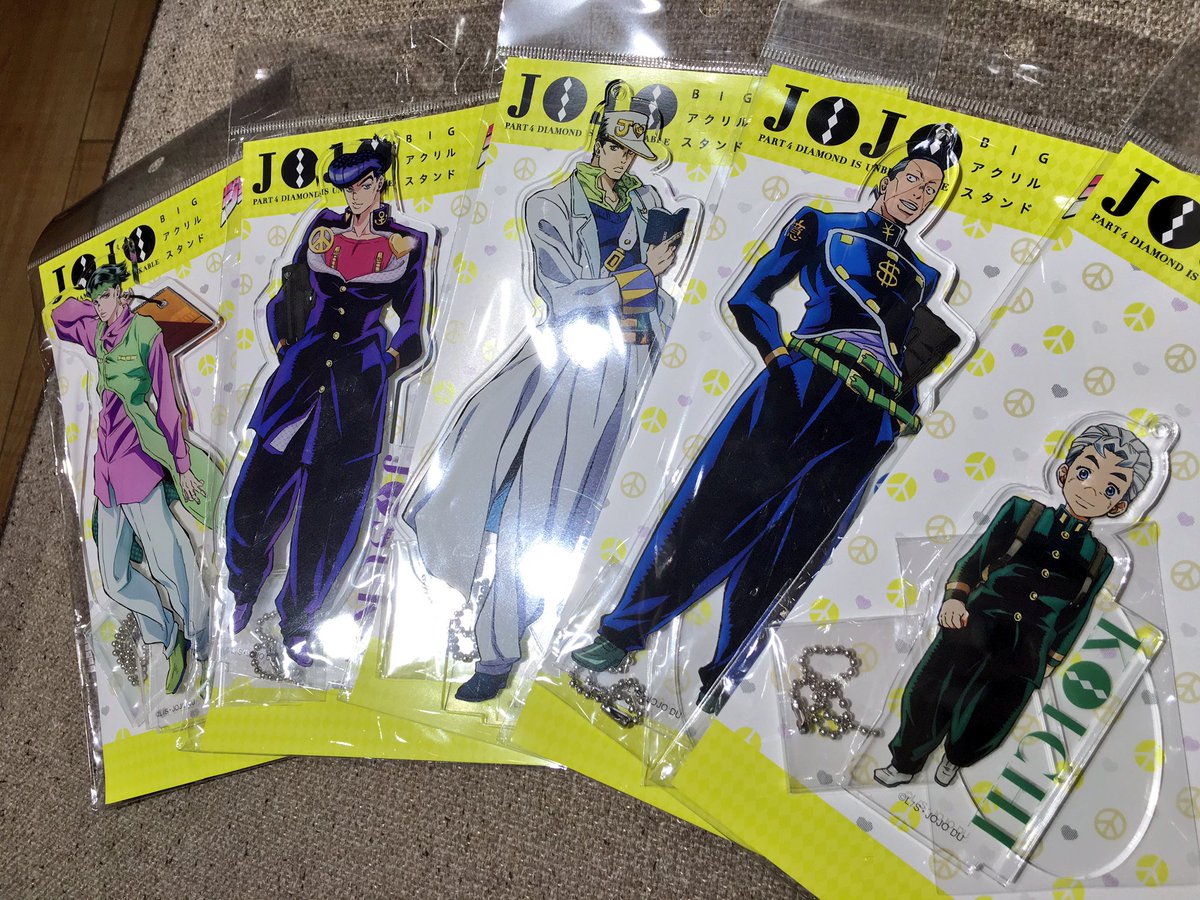 タワーレコード渋谷店 V Twitter ジョジョの奇妙な冒険 ダイヤモンドは砕けない グッズ Bigアクリルスタンド 1 750 税 が入荷いたしましたッ 2fジョジョコーナーにて販売中ッ 枚 Jojo ジョジョ