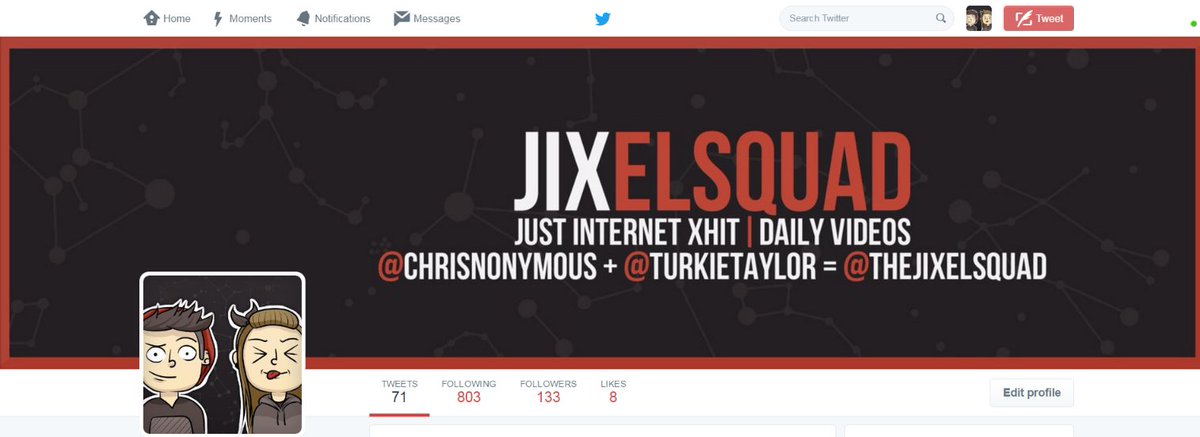 TheJixelsquad's tweet image. Changed my twitter and youtube banner/profile pic to make it look 'cleaner'