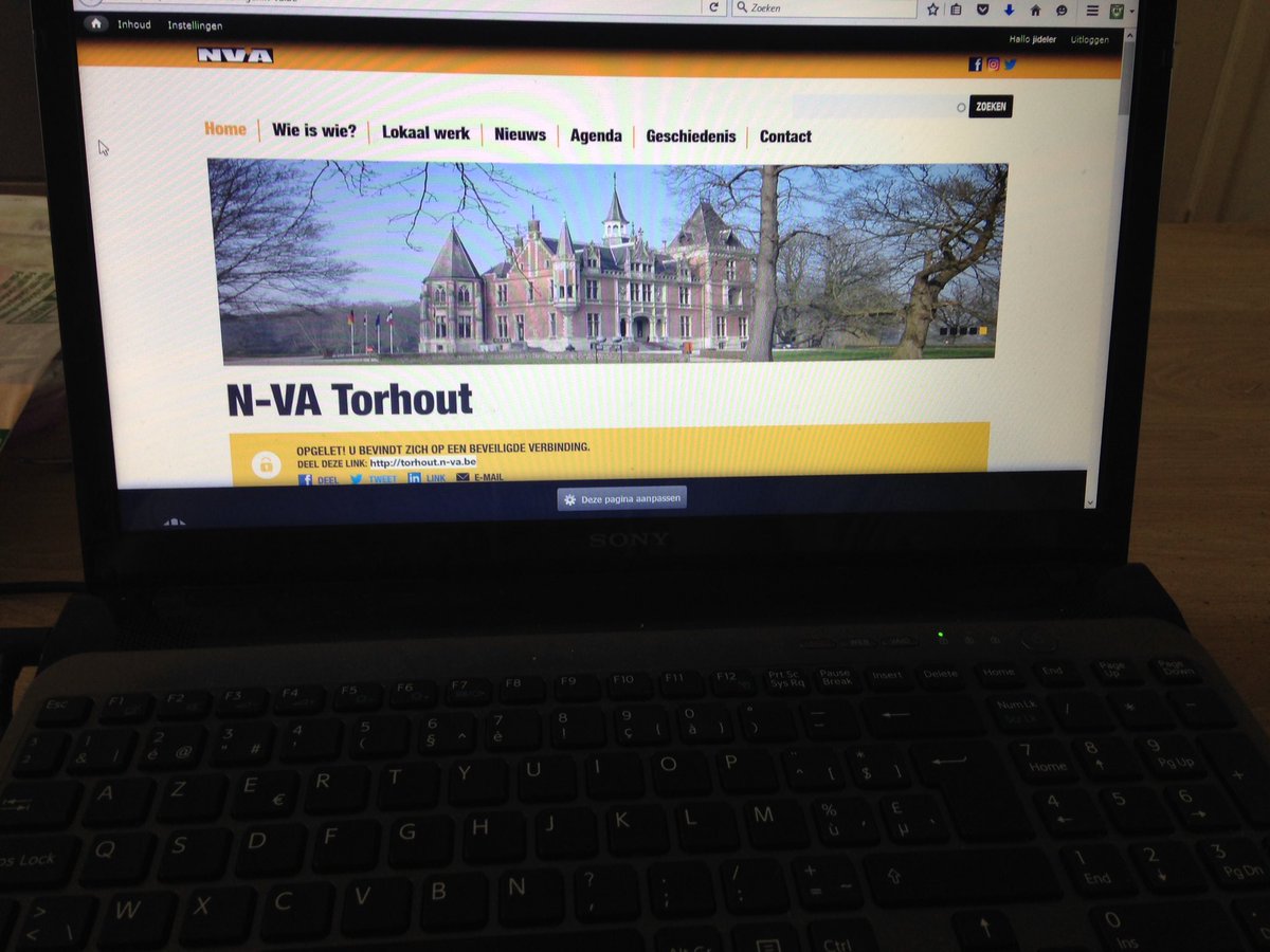 Ook in het weekend werken we ==> update van de site n-va.be/torhout