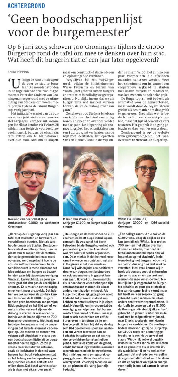 Een jaar later... Een vooruitblik op de terugblik in <a href="/dvhn_nl/">Dagblad van het Noorden</a> met <a href="/roelandvdschaaf/">Roeland vd Schaaf</a> <a href="/wiepau/">Wieke Paulusma</a> en <a href="/Mugje/">Marian van Voorn 🐰</a>