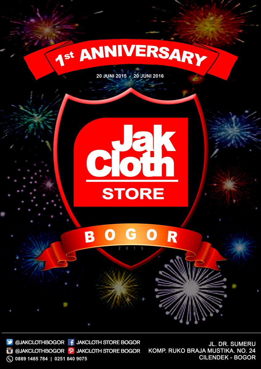 siap siap buat #kuis1tahunJakclothBogor genks!!! berhadiah Voucher diskon JUTAAN RUPIAH !!!!! #1TahunJakclothBogor