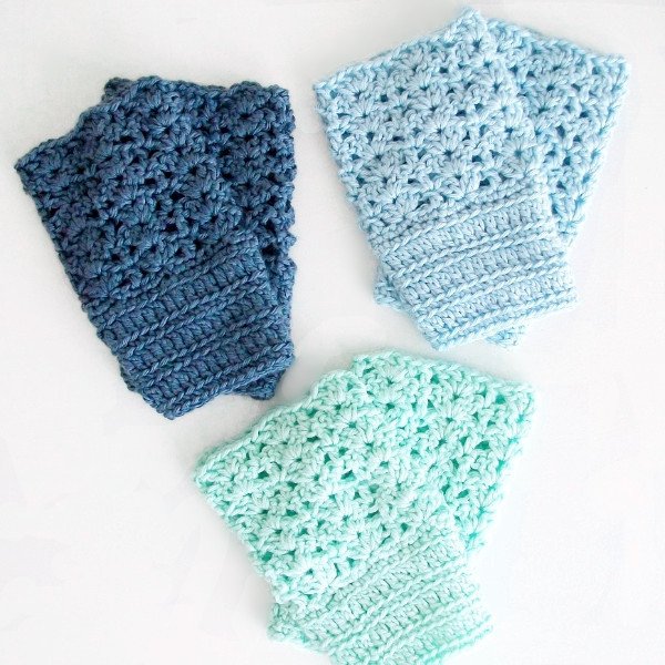 Sea Glass Lace Boot Cuffs Blue &amp; Aqua bit.ly/1QPTYOh #etsymntt