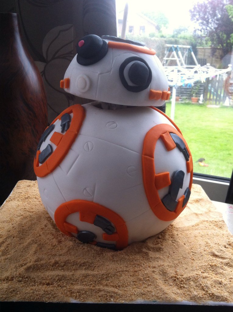 Altodd9Todd's tweet photo. @LakelandUK This is my moving BB8 cake.Using #cakeframe and the sphere tins and video from Dinkydoodles #starwars.;) https://t.co/ndfjhk2Hkc