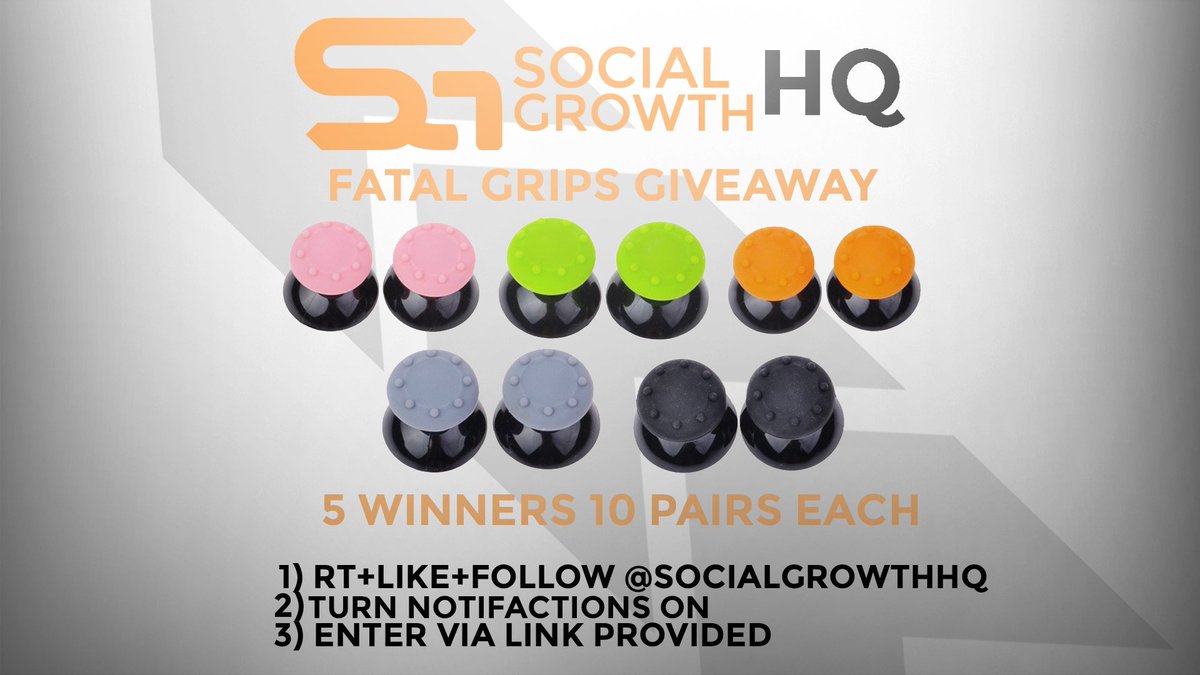 FatalGrips's tweet image. Fatal Grips #Giveaway
Winners Drawn June 25th

Follow All Steps Listed Below

Enter Here: goo.gl/fuJJaF