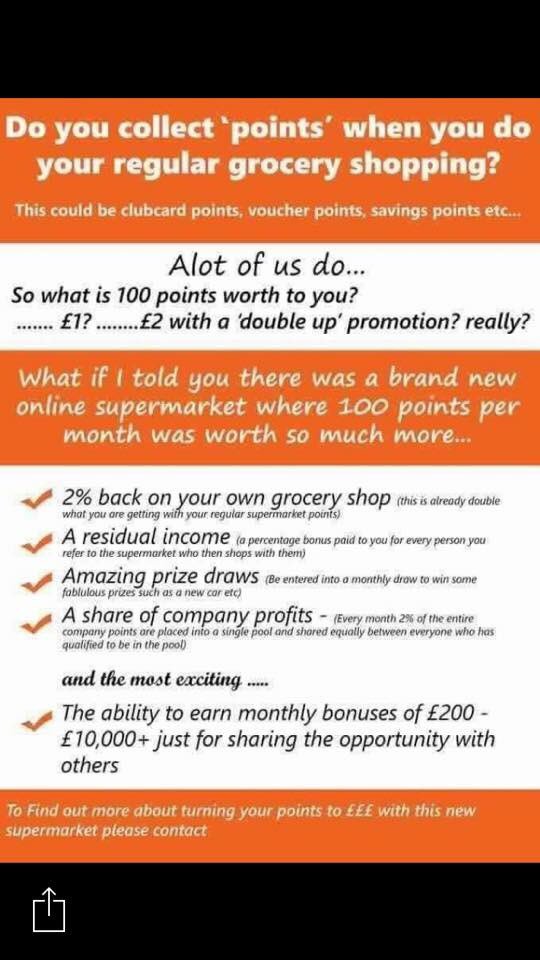 How many of you #collect #points from your #food #shopping? #LTW have a points scheme to, but we pay hundreds of £££