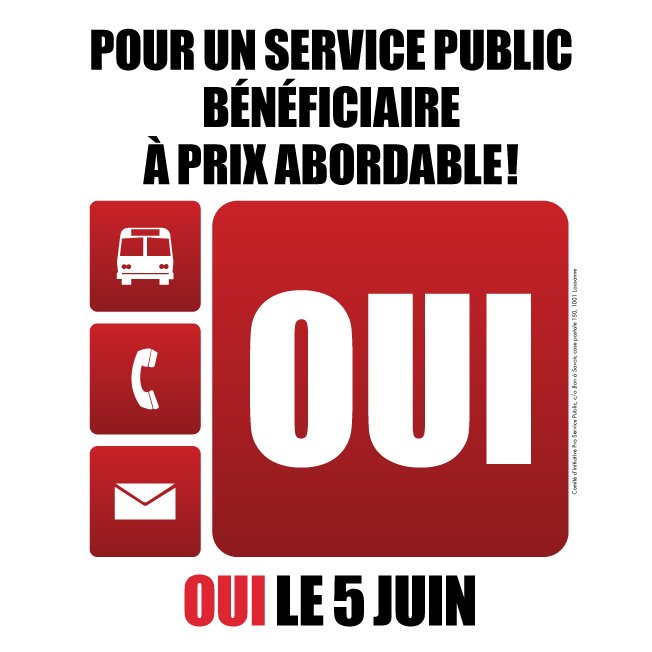MonTrainMaPoste's tweet photo. J-1! N'oubliez pas de voter! OUI à l'initiative #ProServicePublic! #CHvote #5juin https://t.co/gV0VYKLBjk