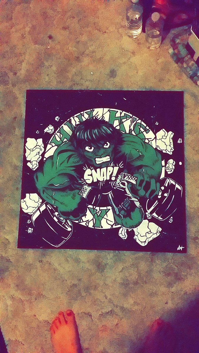 HeavyMetalBetti's tweet photo. Project of the week is finally finished :) #hulk #artist #lovewhatido https://t.co/VGgHi8feGO