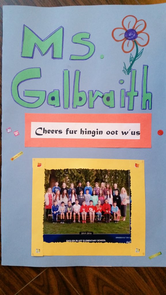missggalbraith's tweet photo. ...dance parties, my own little scottish poetry book, more hugs... &amp; more tears! Gonna miss these superstars #ebdiv2 https://t.co/p3ToGqN3gg
