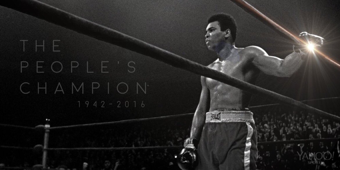CoachLisle's tweet photo. All-time boxing great Muhammad Ali passes away at age 74. https://t.co/usvhepBYN8