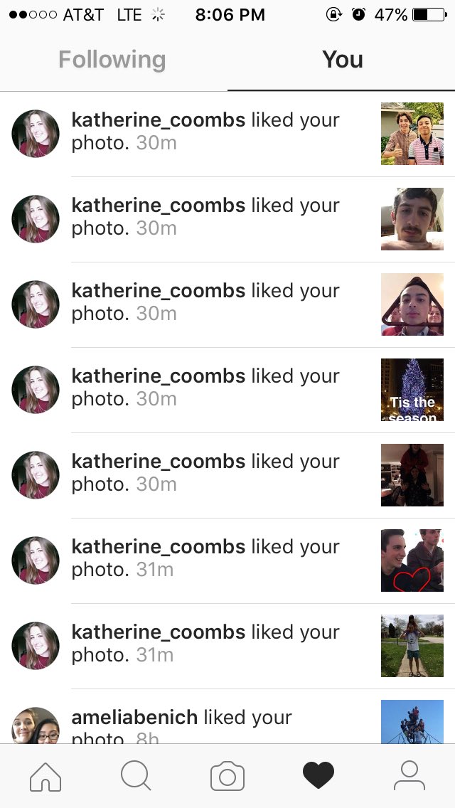 Brandon68046487's tweet photo. When bae stalks you on Instagram. @CoombsKatherine https://t.co/zdDU0fuNdV