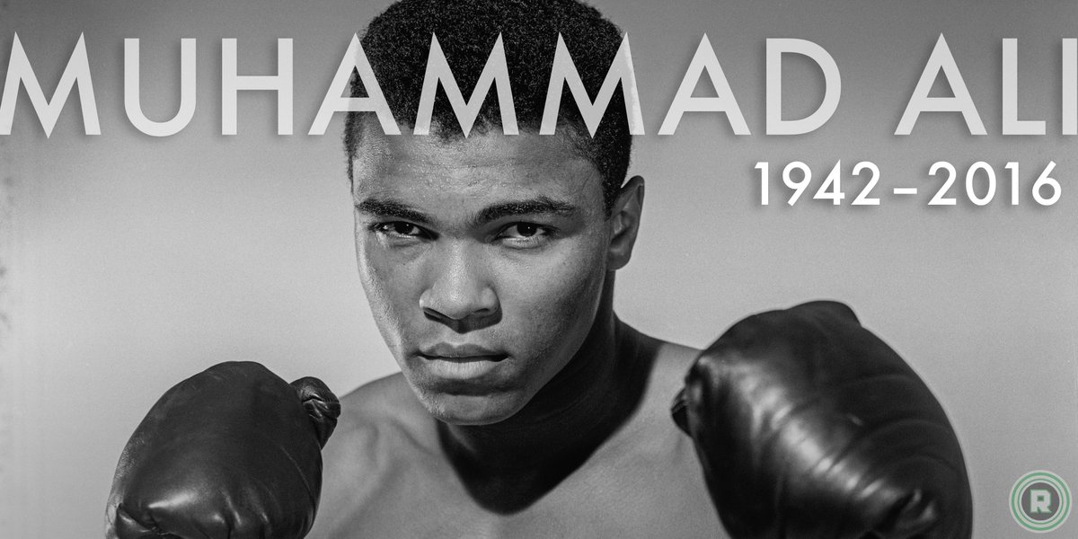 Rest in peace, Muhammad Ali.