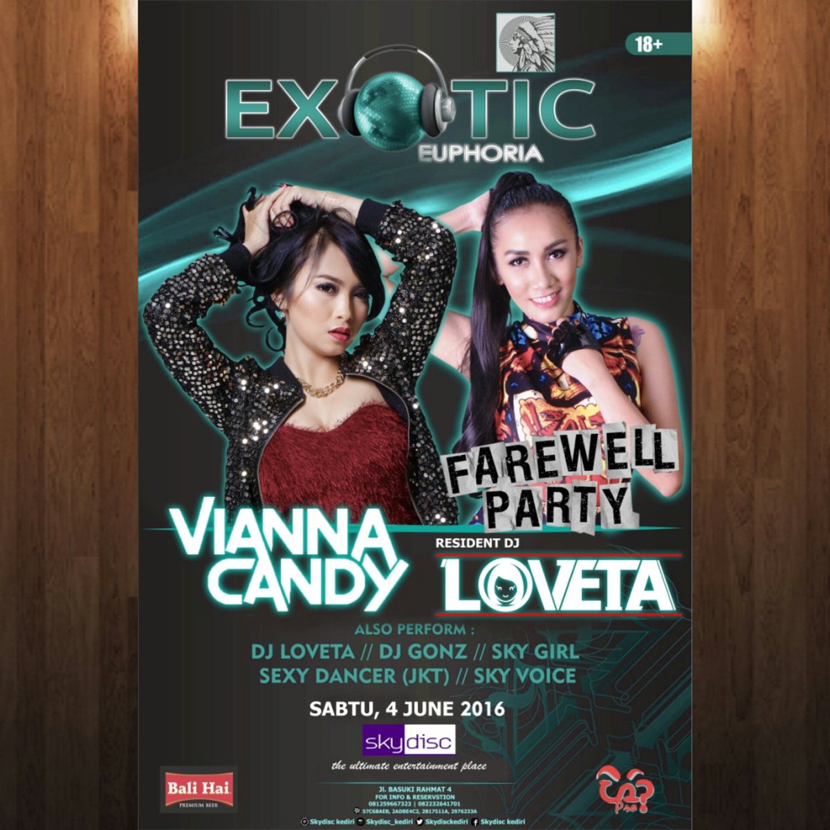 Tonight <a href="/SKYDISCKediri/">SKYDISC Kediri</a> with #viannacandy and #djloveta