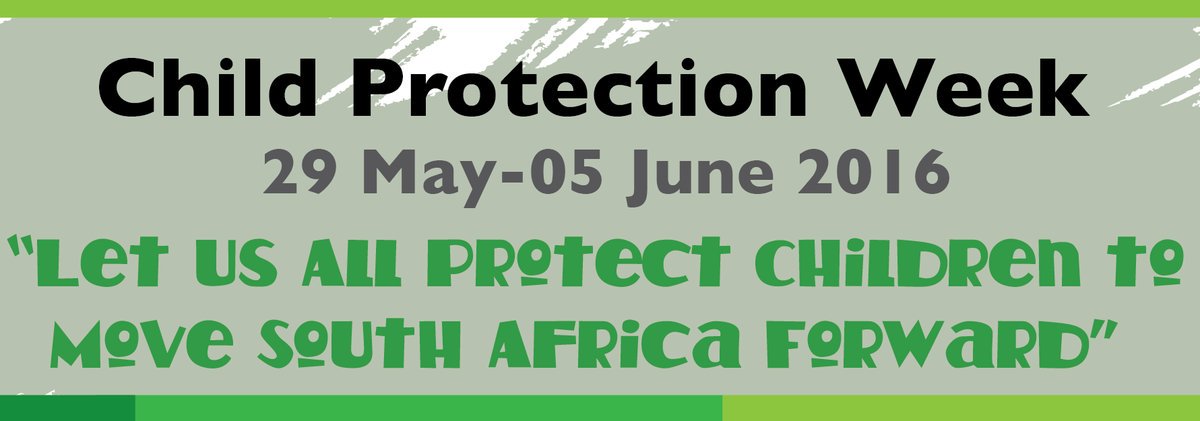 GovernmentZA's tweet photo. Good morning Aforika Borwa, Let us all protect children to move South Africa forward #ChildProtection2016 https://t.co/qHVQfuu7EQ