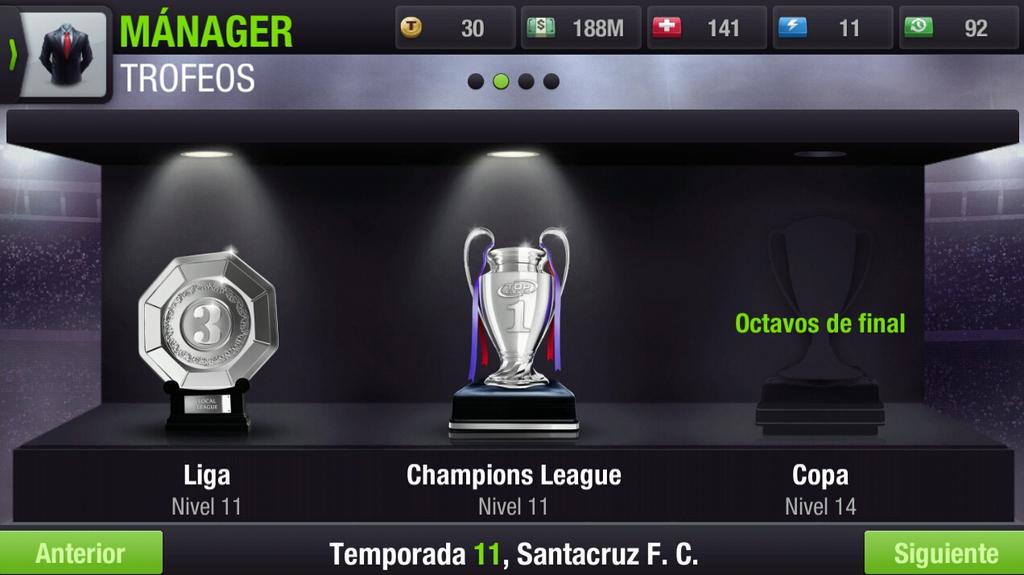 OSantaCruzEC's tweet photo. My First #ChampionsLeague @topeleven with my Team #SantacruzF.C. and my Best Season!!! https://t.co/FCOSToNpUy