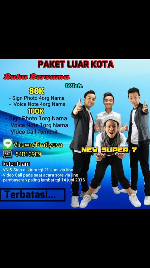 New_Super7's tweet photo. buat yg jauh jgn khawatir ada pkt luar kota bisa di pilih ada yg vidcal jg loh yuk sebelum kehabisan https://t.co/aA4BD9ivW9