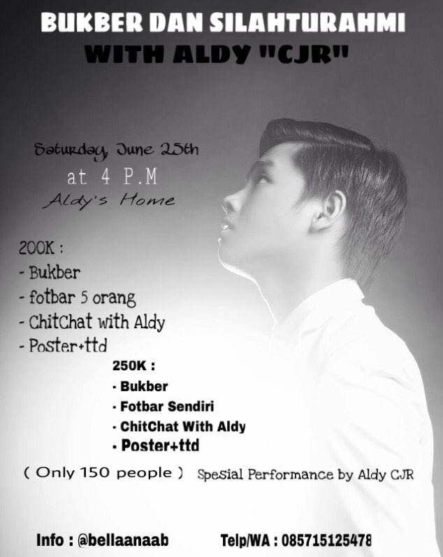 AloversJkt_'s tweet image. Bukber dan silahturahmi with Aldy CJR, sabtu 25 juni 2016 jam 4 sore di rumah aldy. Info @bellaanaab