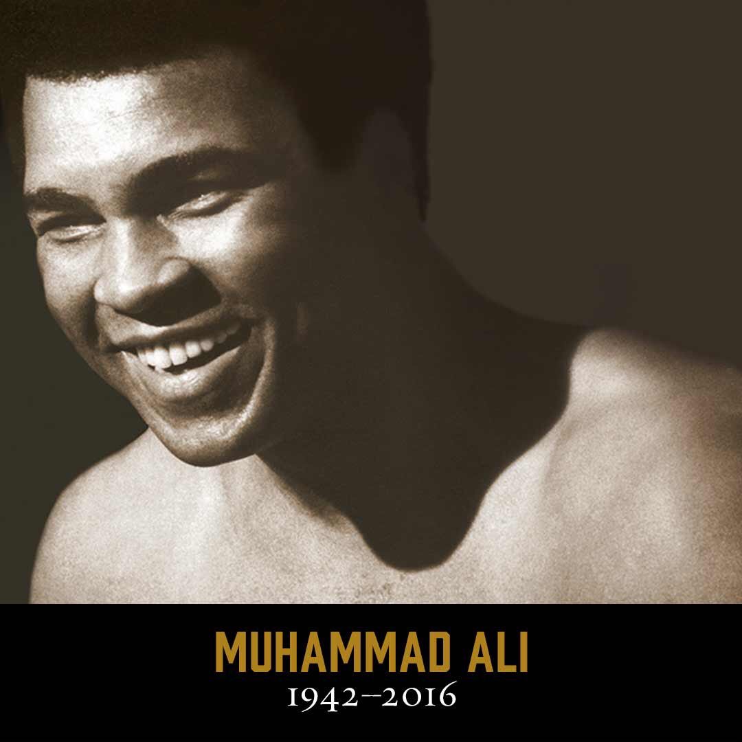 A legend has past, but will never be forgotten. Rest easy Ali.