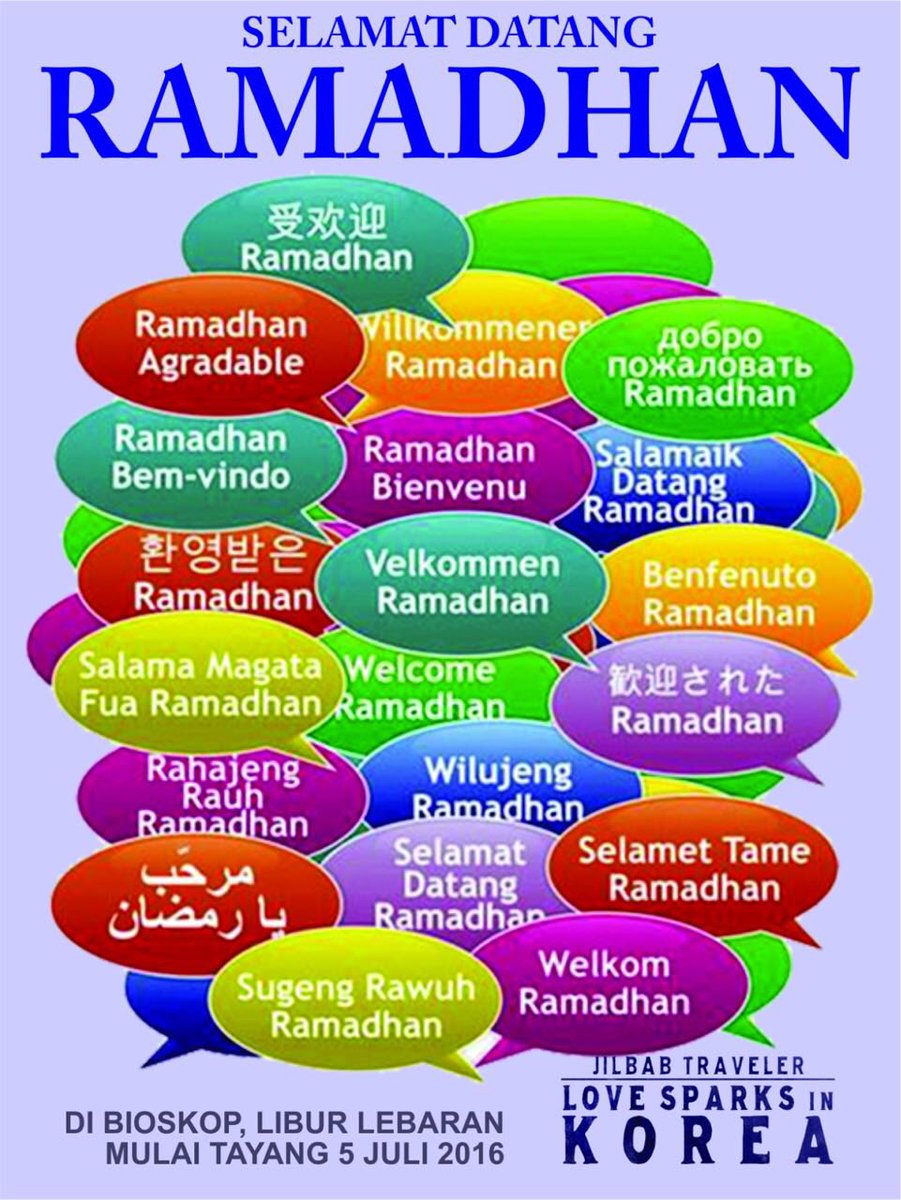 Selamat datang Ramadhan dalam berbagai bahasa, mohon maaf lahir dan batin, mari bersiap menuju bulan pengampunan. 🙏🏻