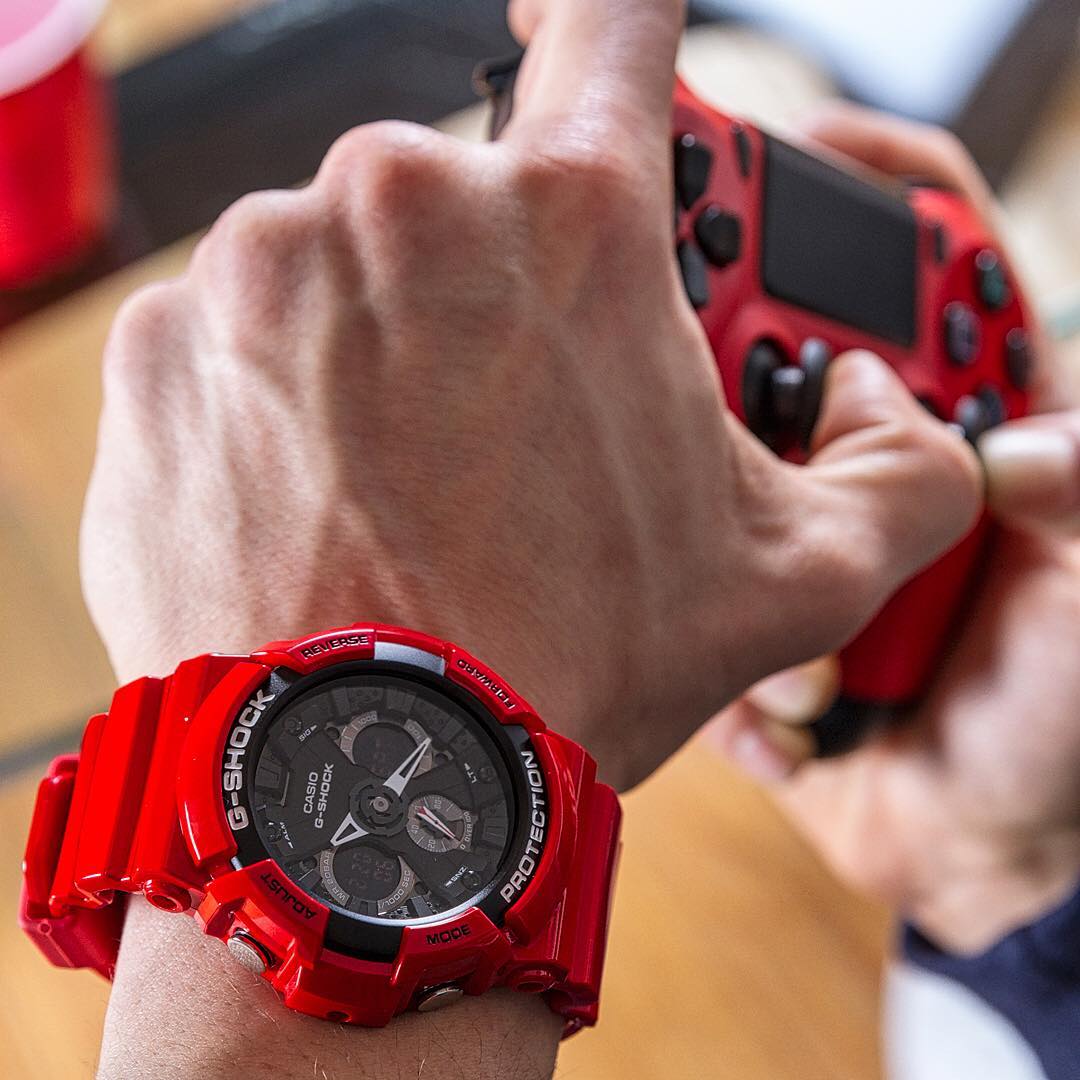 g shock red strap