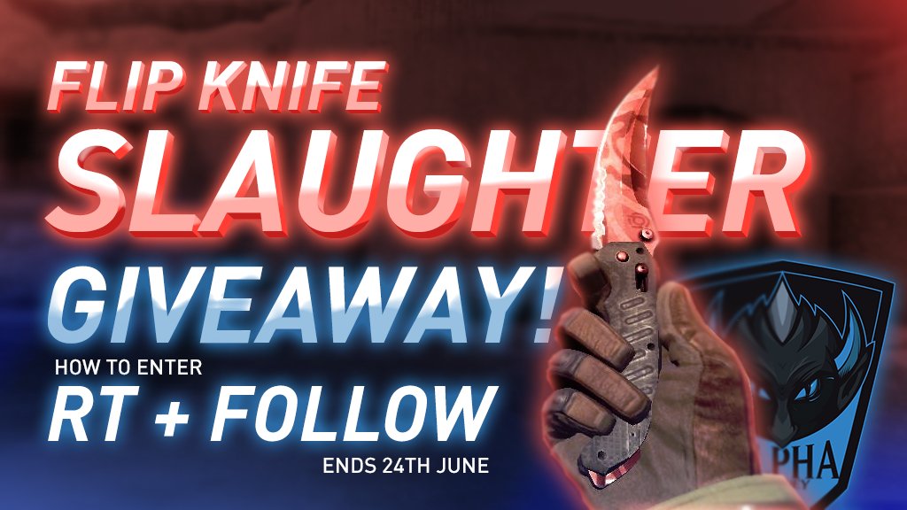 alpha_sydneygg's tweet image. We are running a #CSGO Knife giveaway! Make sure to retweet and follow to enter. Winner will be announced 24th June!
