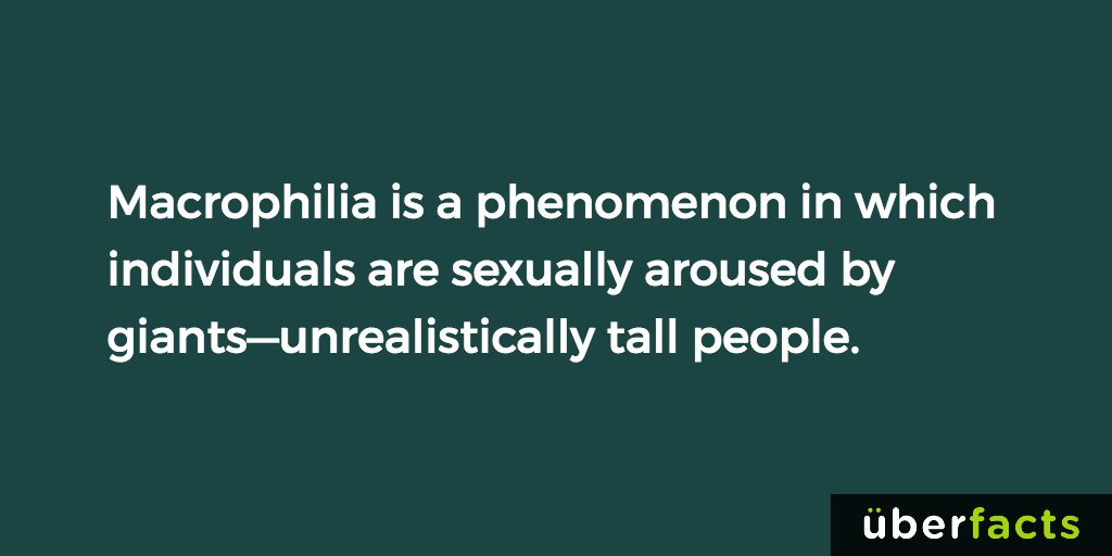 UberFacts's tweet photo. Macrophilia... https://t.co/7Bn6cfIoQ4