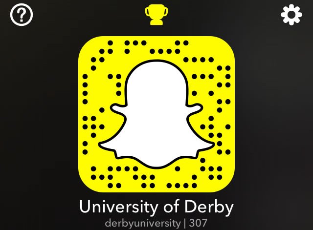 DerbyUni's tweet photo. Follow us on @Snapchat for today's #DerbyOpen day - we'll snap talk reminders! We've even got our own filter! https://t.co/H0fGUzj6RV