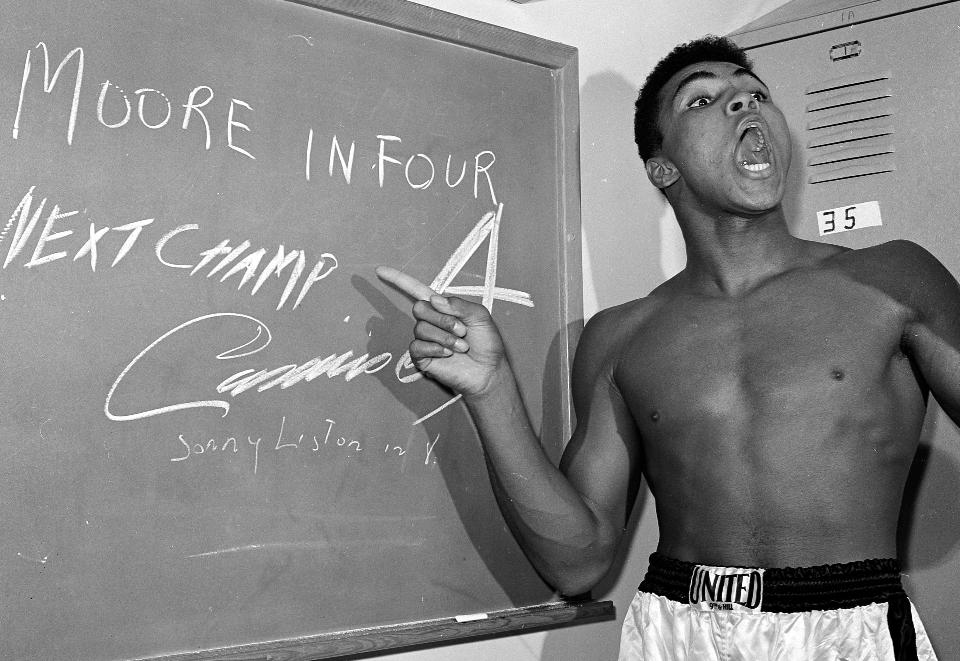 Forbes's tweet image. Remembering boxing legend and cultural icon Muhammad Ali onforb.es/1r6TzfM