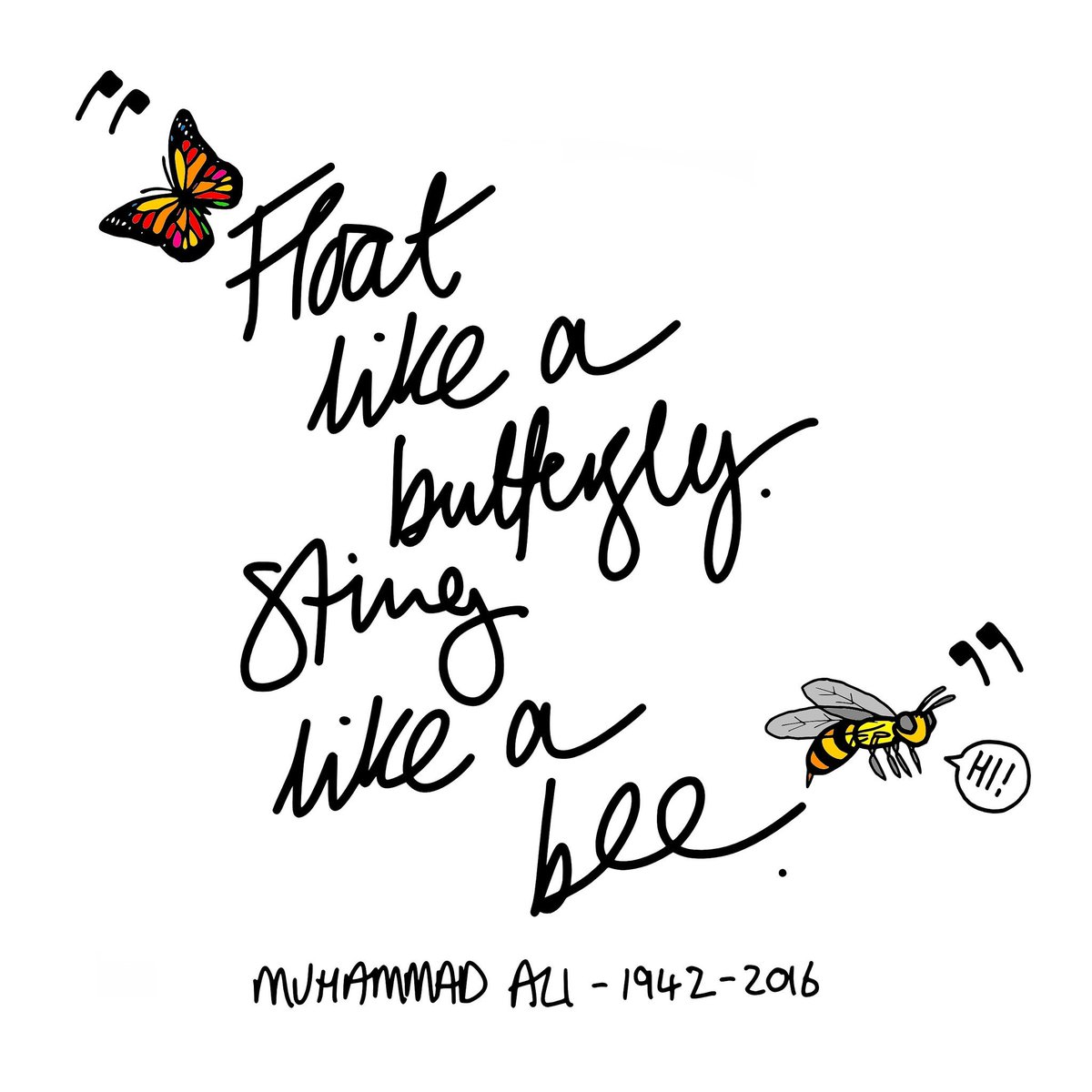 Callum Mackenzie Float Like A Butterfly Sting Like A Bee Muhammad Ali 1942 16 Muhammadali Ali Thegreatest Ripali T Co Ohppcpgbzn Twitter