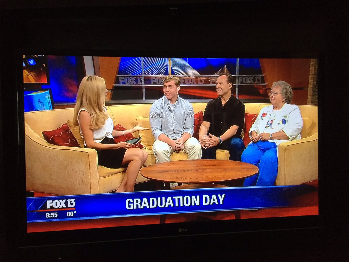 PHS Valedictorian @qarchhawk &amp; his family being celebrated on <a href="/FOX13News/">FOX 13 Tampa Bay</a> this morning!! #thirdgeneration #proud