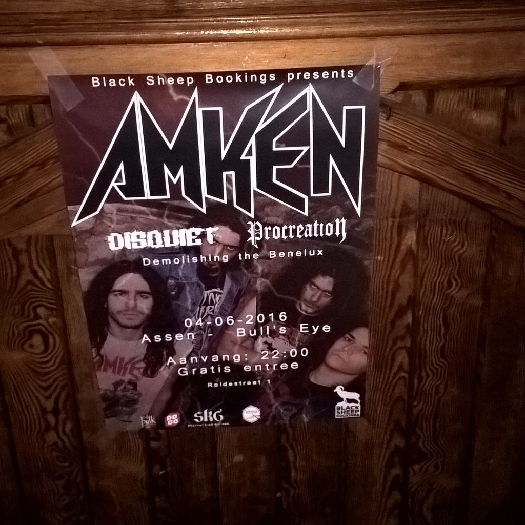 BSBookingsNL's tweet photo. This evening in Assen! See You at the bull's eye! #Metal #Assen https://t.co/sSNEm6Aa0H