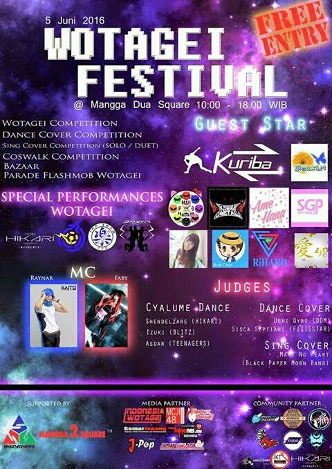 Jangan lupa besok dateng ke acara Wotagei Festival di Mangga Dua Square yaa, Himawari perform sekitar jam 4 sore><