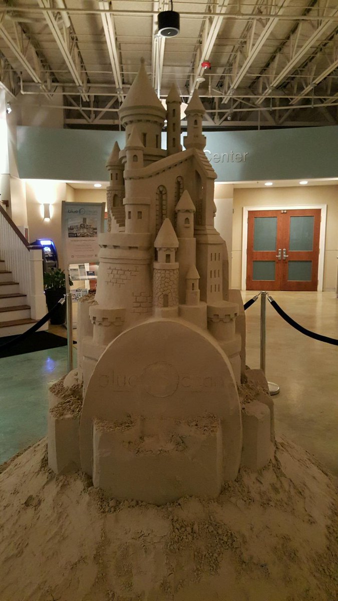 Finishing up this indoor #sandsculpture today #blueoceeventcenter #coastalartsfestival2016 #GregGrady #salisbury