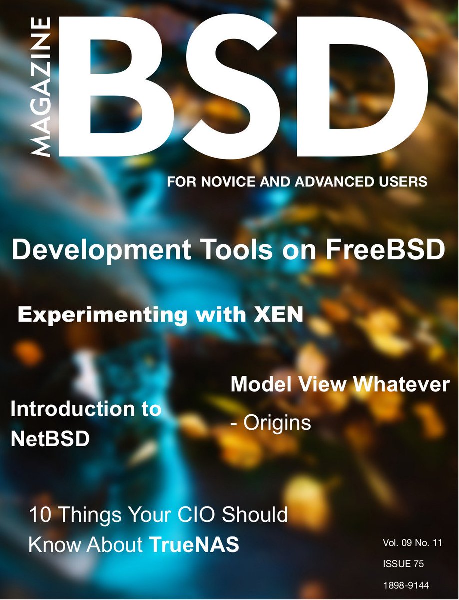 BSDmag's tweet image. Development Tools on FreeBSD - Download for FREE! bit.ly/1OdZcgV #FreeBSD #XEN #NetBSD #opensource #DevOps