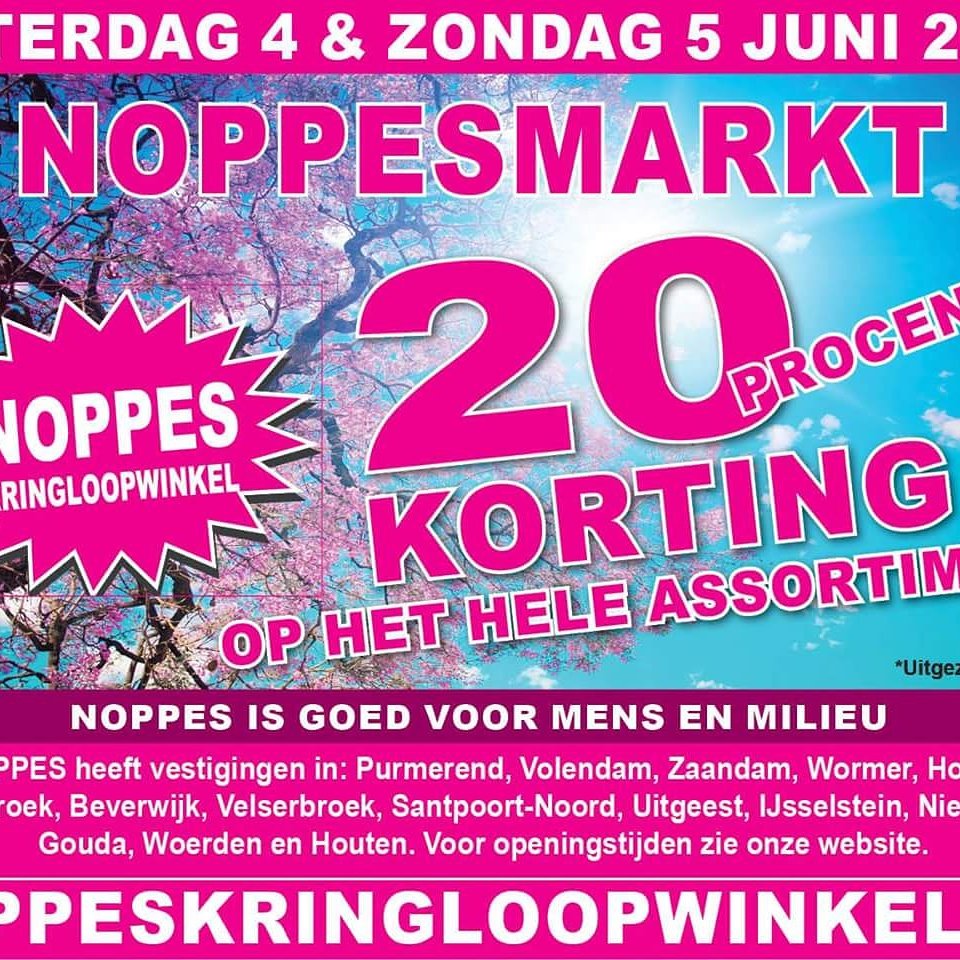 Altijd super gezellig de Noppesmarkt!