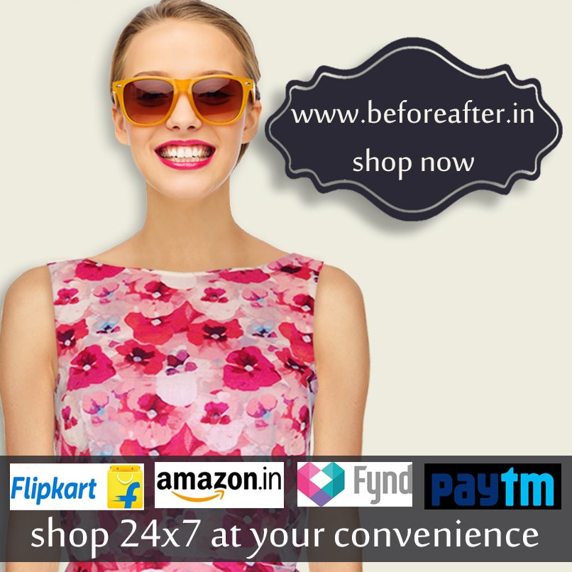 BEFOREAFTERin's tweet photo. Shop 24x7 at ur convenience on https://t.co/Pvsfkueu5v or on multiple marketplaces. #shoponline #fashion #amazon.in https://t.co/ES0X09XGmh
