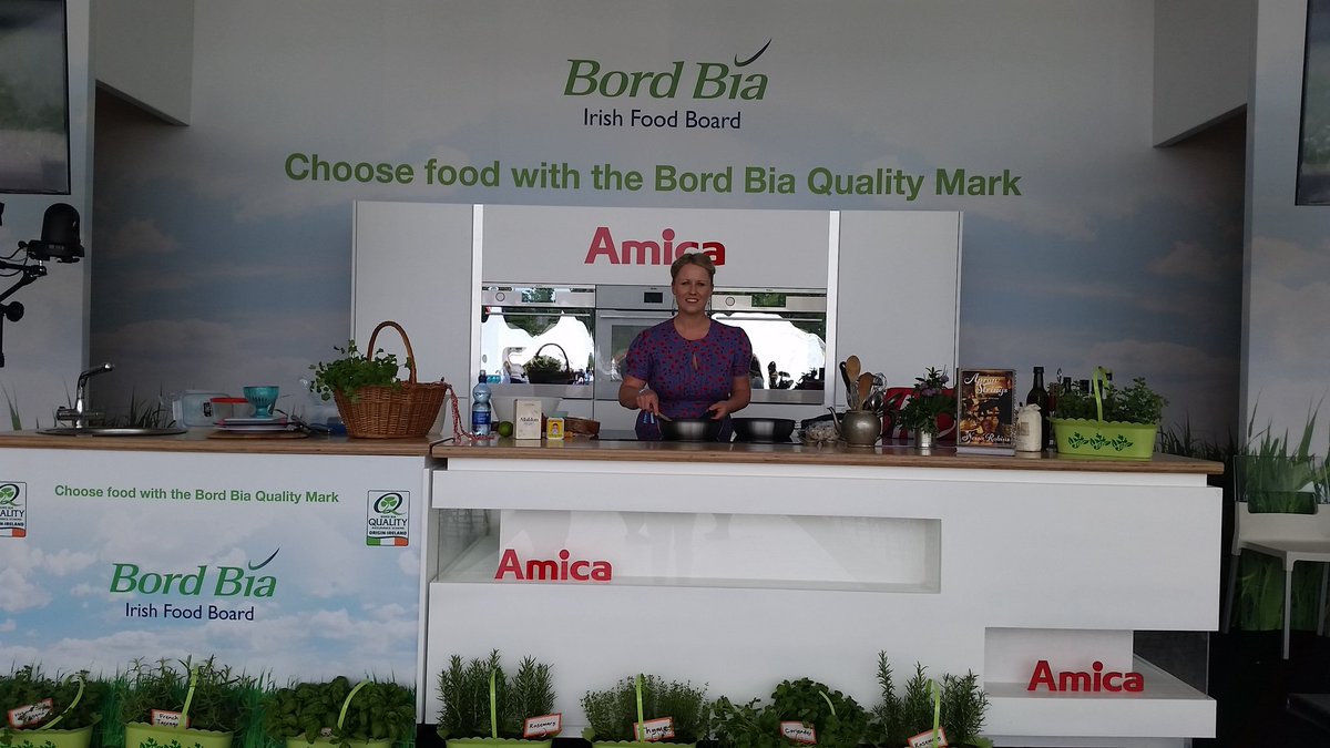 fionauyema's tweet photo. @bloominthepark @Bordbia #chefsqualitykitchen kicking off at 10:30 with @Nessa_Robins https://t.co/00y0vtRN0M