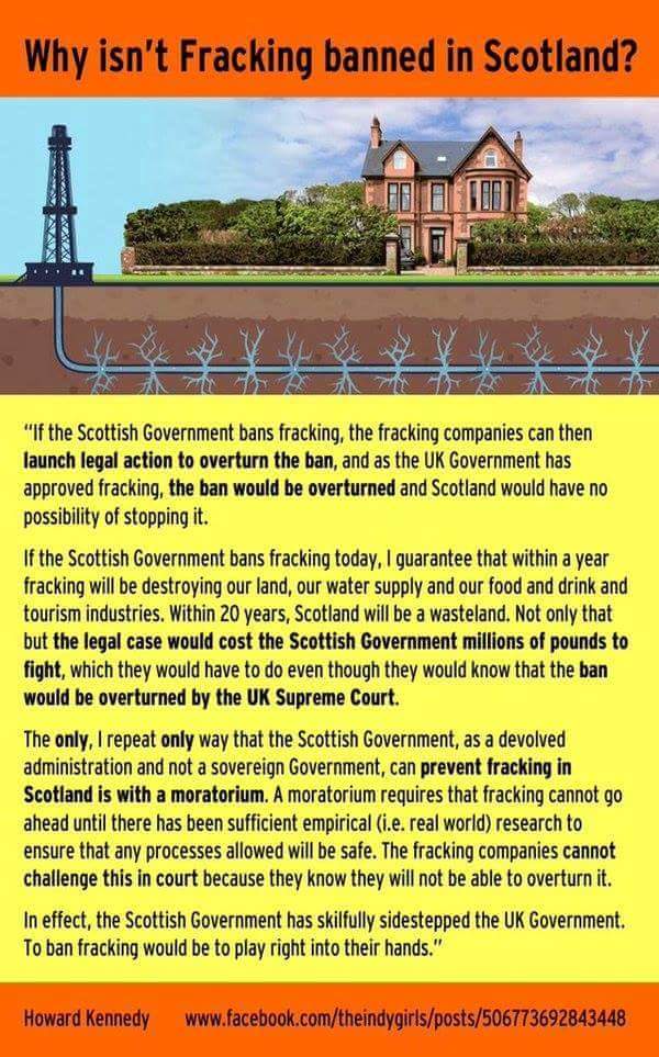 Gail Ross Msp Interesting To See Opinions On This From 100 Agreement To 100 Outrage Debate Healthy And Necessary Fracking
