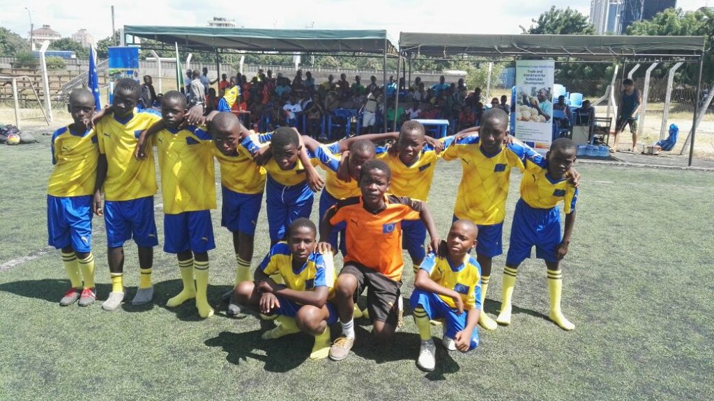 EUinTZ's tweet photo. Dogodogo Centre represents @EUinTZ at #EUChildren'sFootballGames, bringing together kids frm diff backgrounds https://t.co/lFou6foYwx