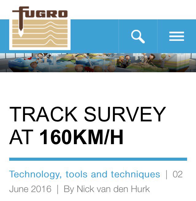 FUGRO RAILDATA - TRACK SURVEY AT 160KM/H 

fugro.com/media-centre/f…