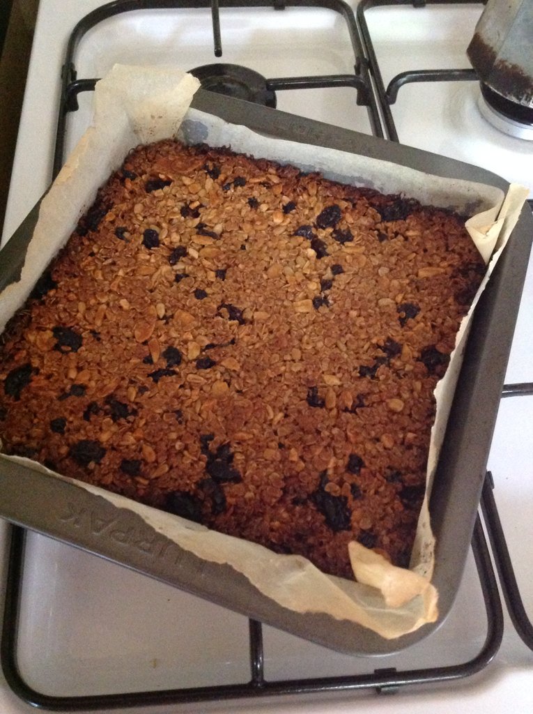 @ghcgarden flapjacks fresh out oven for today's cake sale for #getgrowingtrail 11-3pm yum yum yum