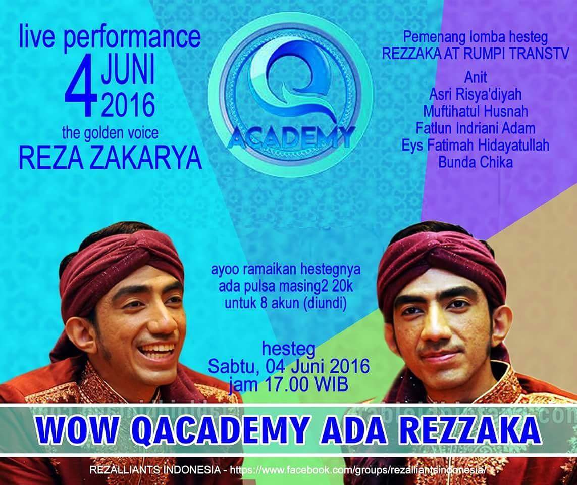 masdianaMD's tweet photo. WOW QACADEMY ADA REZZAKA
stay tune di @IndosiarID di Q'Academy https://t.co/LYrCCgxwHY