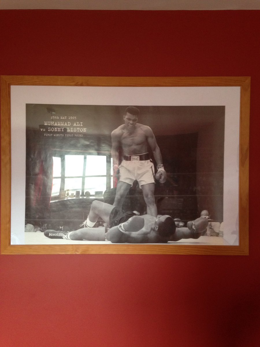 Had this photo on my wall for years, now I'll look at it to remember him by. R.I.P Champ #TheGreatestOfAllTime