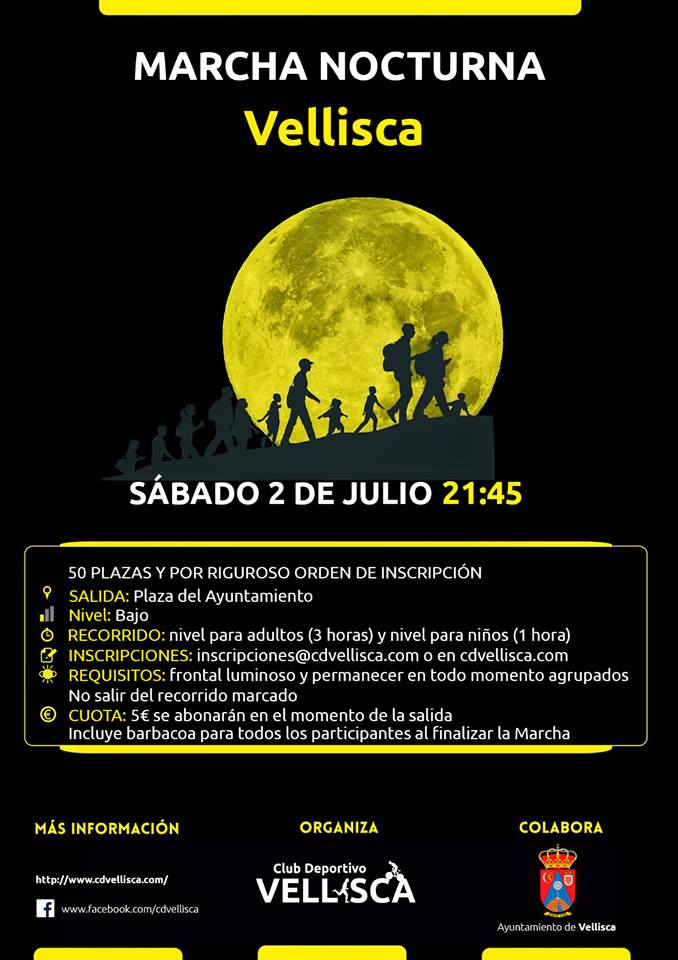 cdvellisca's tweet photo. Senderismo nocturno en Vellisca. Sábado 2 de julio https://t.co/IYzVSqefDg https://t.co/z2Ca4YaApN