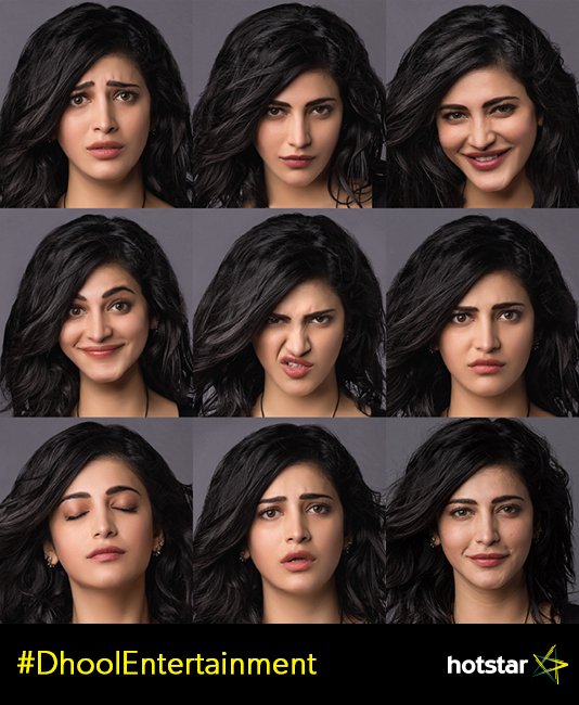 Abidhanush5499's tweet photo. Send us 9 of your unique expressions with #DhoolEntertainment. Impress Shruti & she might have a treat for you! https://t.co/rNoISxwVjU