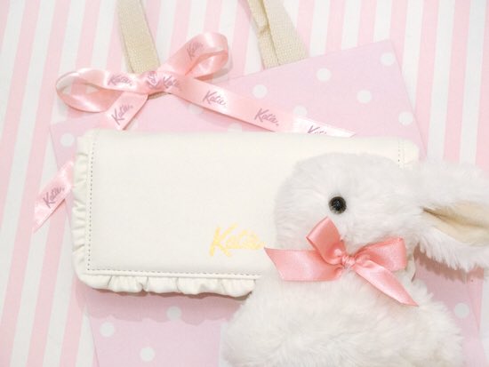 WHITE BUNNY code🐇🎀 柔らかいホワイトのグラデーション♡ お財布と