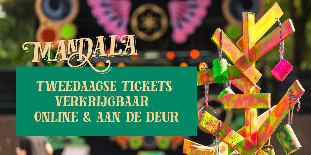 En door! Wie zien we vandaag op Mandala? Tickets online en aan de deur! Tickets: ext.re/man16wildticke…