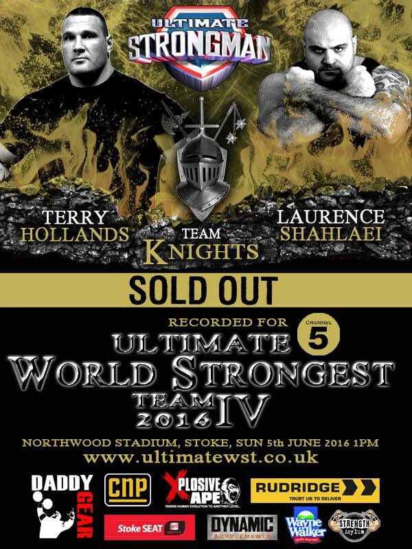 On my way to Stoke for the <a href="/UltimateWST/">World Strongest Team</a> looking forward to teaming up with <a href="/terryhollands/">Terry Hollands</a> who's coming to watch?