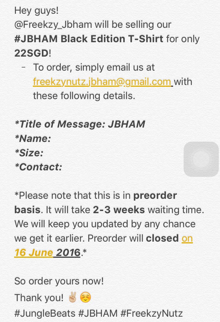 iamshazran's tweet photo. It's time to join in guys! GO GRAB YOUR JUNGLEBEATS BLACK TEES NOW! πππΌ #JungleBeats #JBHAM https://t.co/ibgUJDf5fr